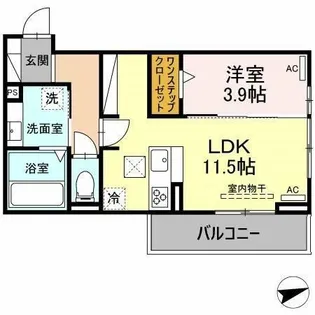 D-square平川本町【1階】の間取り