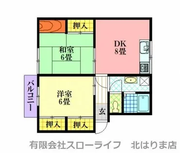 ノーブルハイム【202号室】の間取り