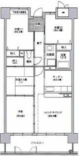 コーシャハイツ港2号棟【14階】の間取り