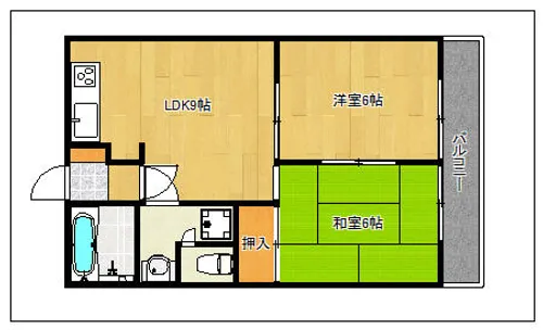 エイトハウスB【102号室】の間取り