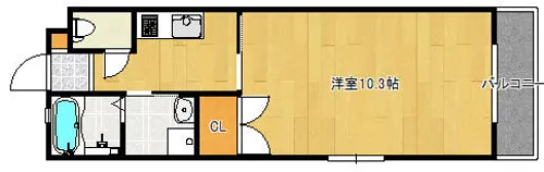 サクラテラス香椎駅前【302号室】の間取り