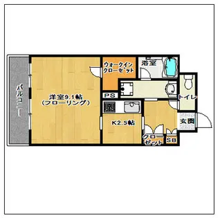 博多プレイス【8階】の間取り