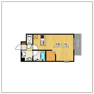 1Rの間取り画像