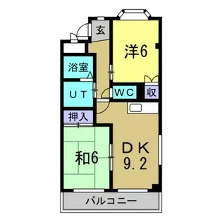 シャルム新知【2階】の間取り