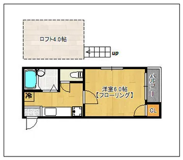ビバコート東比恵【1階】の間取り
