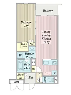 アンドテラス【3階】の間取り