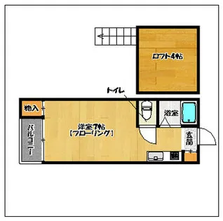 キャンティ友丘【101号室】の間取り