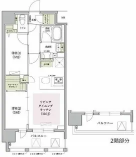 アーバネックス大阪天満宮II【10階】の間取り