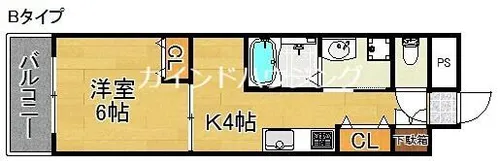 シーガルマンション2【6階】の間取り
