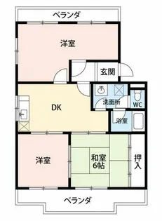 ファミール竜美丘【A4号室】の間取り