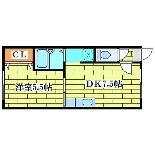ラポール真栄【102号室】の間取り