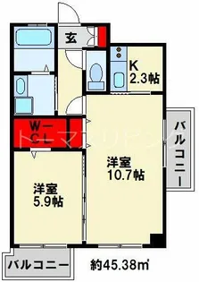 福岡県北九州市小倉北区木町3丁目【マンション】の間取り