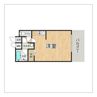 ラ・レジダンス・ド・福岡県庁前【1402号室】の間取り
