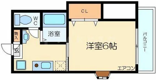 エターナルコート【102号室】の間取り