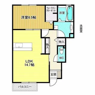 ソレイユ みささぎ【1階】の間取り