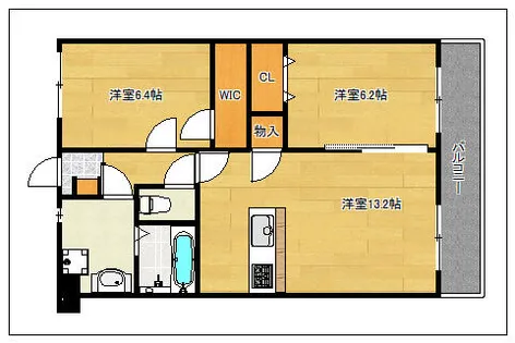 アドミラーブル【6階】の間取り