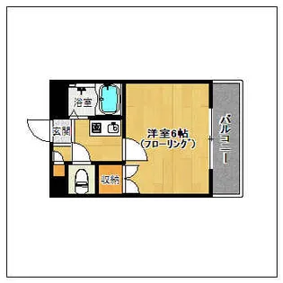 カザリヤハイツ大橋【202号室】の間取り