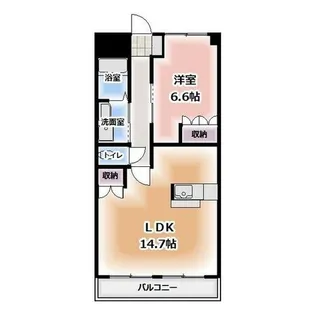 ブルーローズ【305号室】の間取り