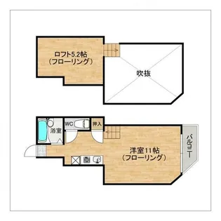 マキシム大橋ヒルズ【102号室】の間取り