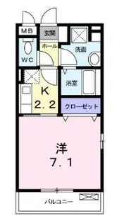 ウッディーバレイⅡ【2階】の間取り