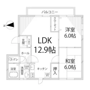 アルコ・ラ・カーサ町坪Ⅱ【2階】の間取り