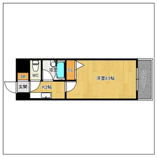 フルール井上【706号室】の間取り