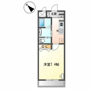 ドミール長岡京【3階】の間取り