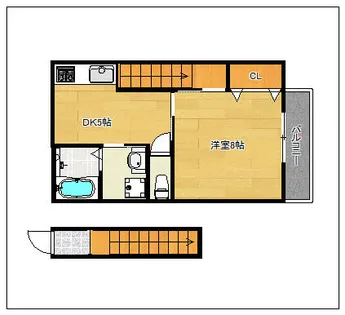 セレナーデkenII【205号室】の間取り