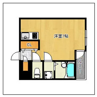 エリーゼ博多【402号室】の間取り