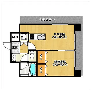 プライムアーバン博多【5階】の間取り