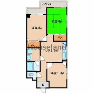 メゾンKITSUNEJIMA【2階】の間取り