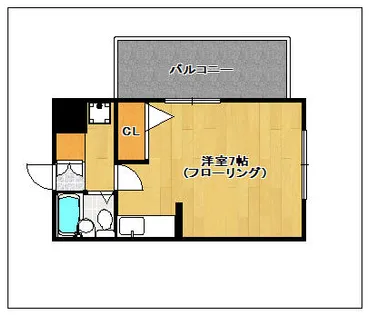 ウイングコート藤崎【4階】の間取り