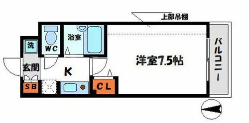 M’プラザ門真駅前【6階】の間取り