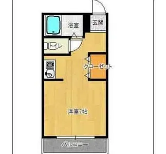 クレセント大橋Ⅱ【203号室】の間取り