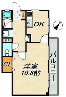 ラムール鈴蘭台南【3階】の間取り