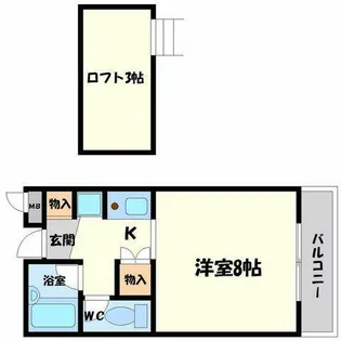 HOUSEⅡ【2階】の間取り