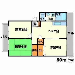 マンションロゼ【2階】の間取り