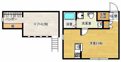 MaMaison北六甲【2階】の間取り
