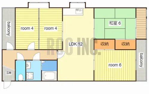 3LDKの間取り画像