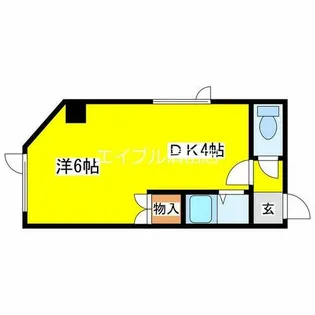 プチ・マイパーク【203号室】の間取り