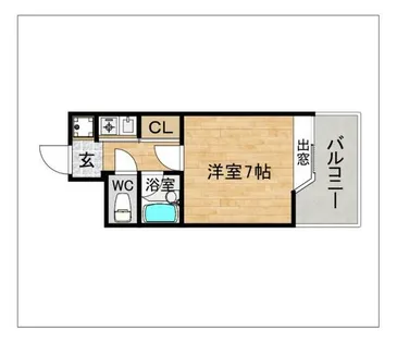 ピュアドーム高宮アーネスト【806号室】の間取り