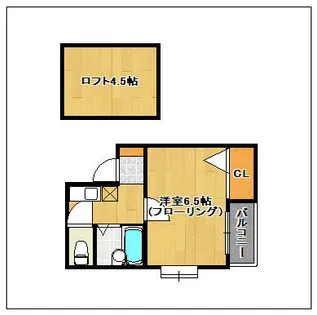 リテラタウン福大II【201号室】の間取り