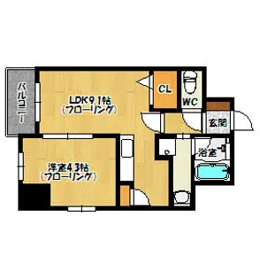 アイコリーネ城南【7階】の間取り