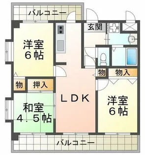 ポート・パレ【3階】の間取り