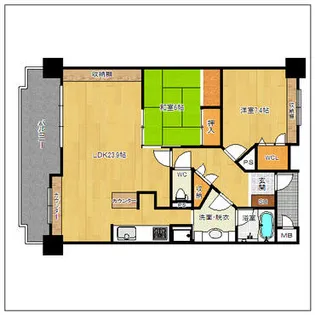 オークヒルズ平尾倶楽部【2階】の間取り