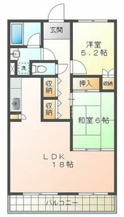 メルヴェーユ桃山台【1階】の間取り