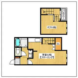POLARIS CITY 九研 II【101号室】の間取り