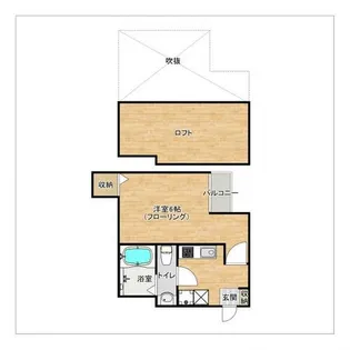 コンフォートベネフィス住吉1【2階】の間取り