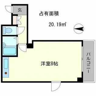明治館にしき【4階】の間取り