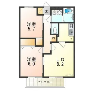 エスポワール【1階】の間取り